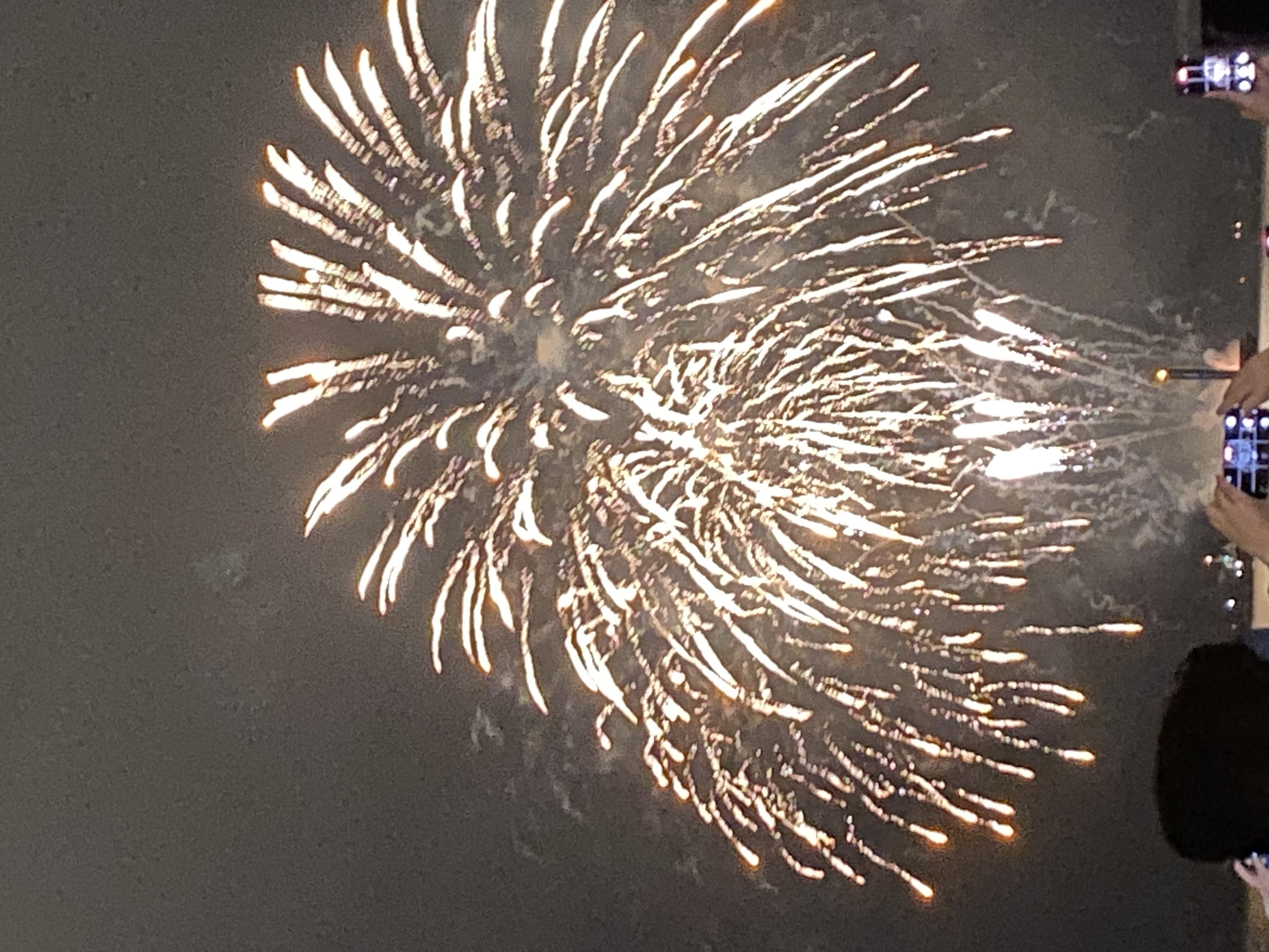 A picture of white fireworks