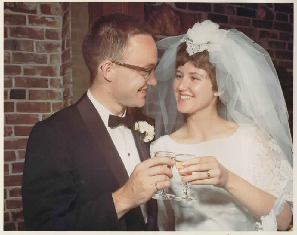 Bill and Bev Fane on their wedding day in 1966