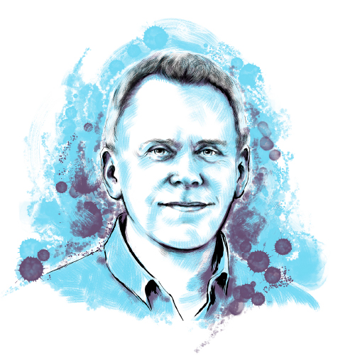 An illustration of Andrew Irvine