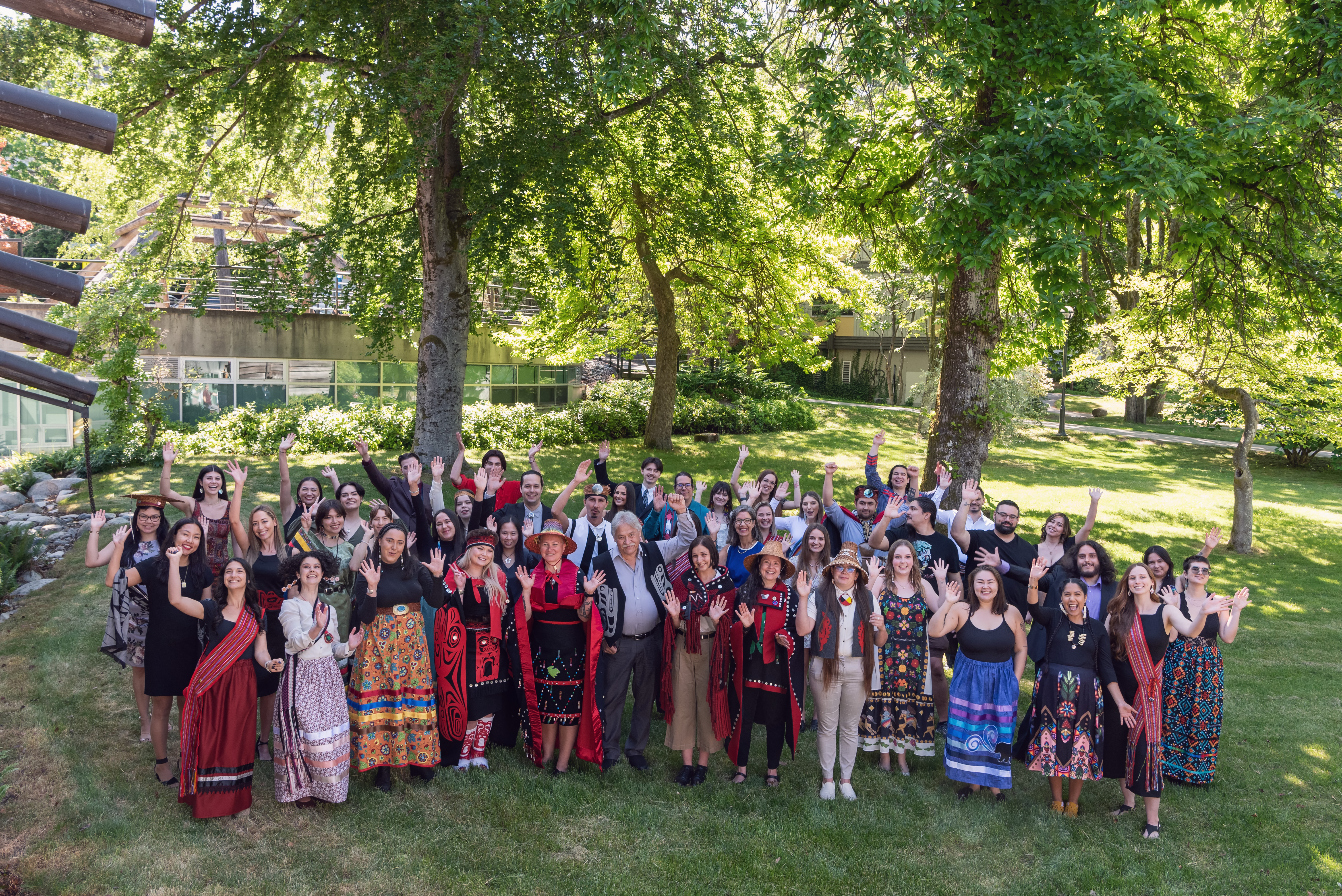 Participating graduates at UBC’s Indigenous Graduation Celebration, spring 2023.