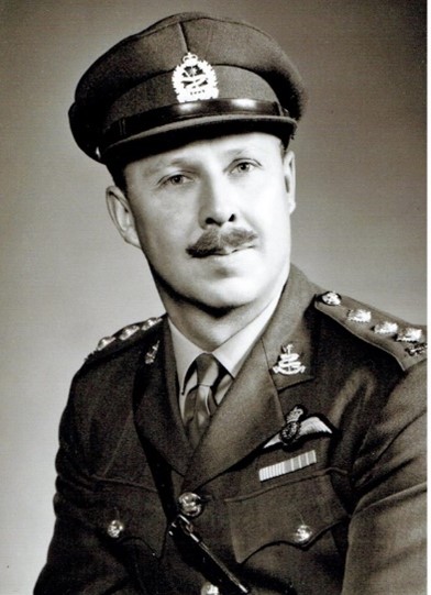 A black and white portrait of Peter C. Clegg Major wearing a military uniform.