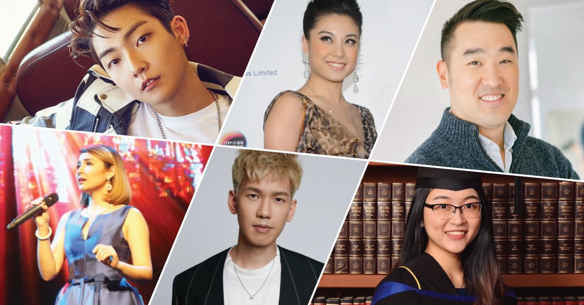 Composite image of 6 UBC Asian alumni who are pop musicians