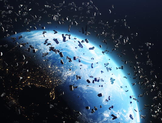 Countless satellites floating above Earth