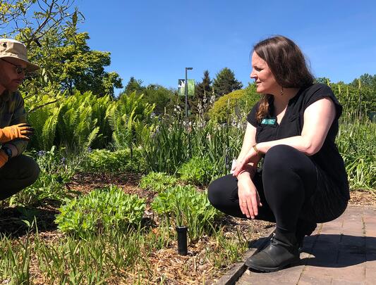 Tara Moreau and Scott Ferguson at UBC Botanical Gardens