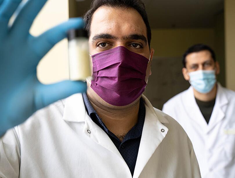 UBCO researchers Farhad Ahmadijokani and Mohammad Arjmand have developed a cost-effective material that can help remove toxic chemicals, like cancer-treatment drugs, from water supplies.