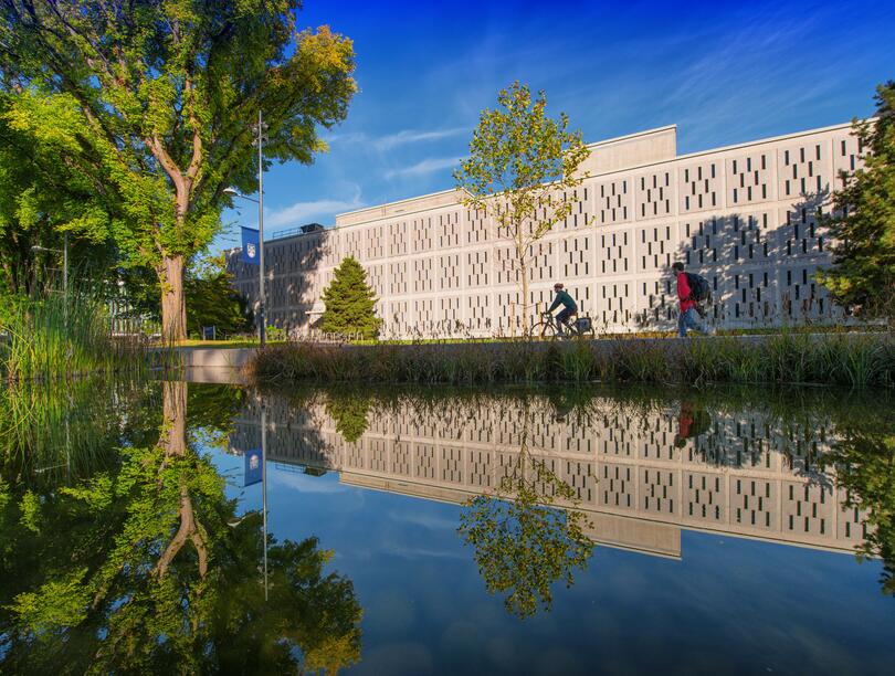 Shot of the UBC Vancouver Chemistry Building on a sunny day