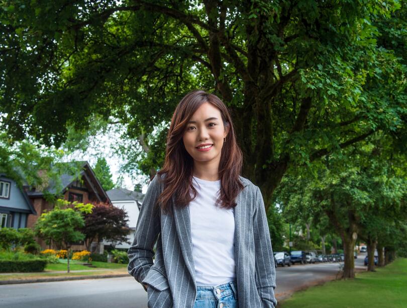 Phot of UBC researcher Zhaohua (Cindy) Chen smiling at the camera.