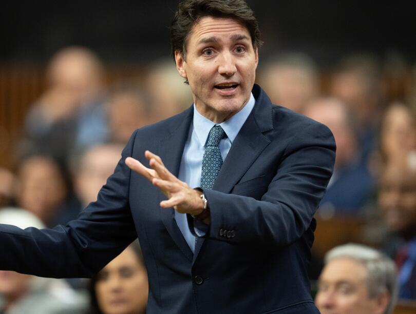 Prime Minister Justin Trudeau during Question Period in Ottawa