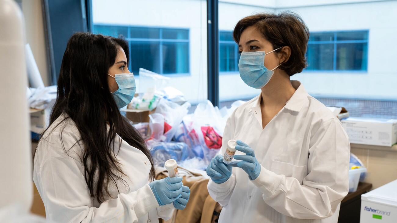 An image of two researchers in a lab.