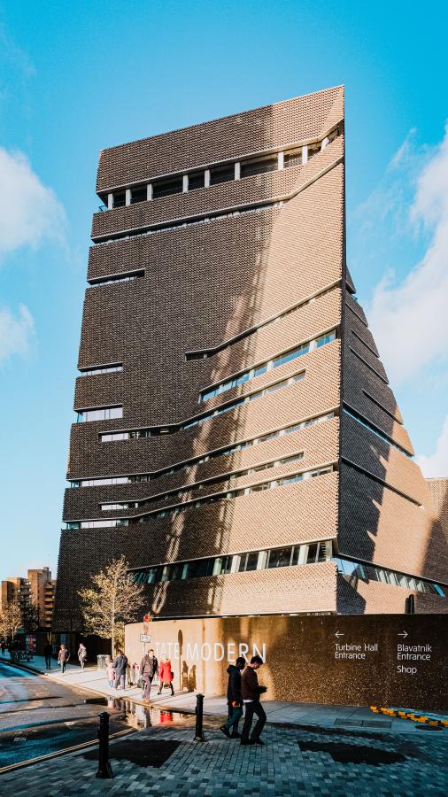 Exterior shot of Tate Modern's Blavatnik Building