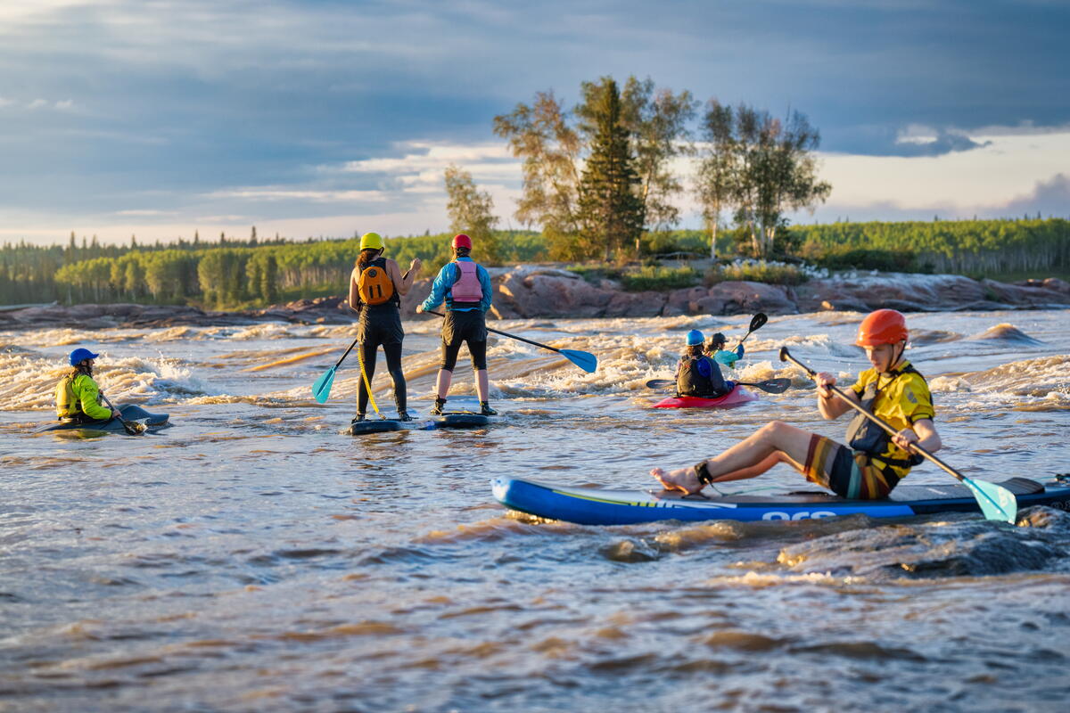 Paddlers in Fort Smith's annual Slave River Paddlefest